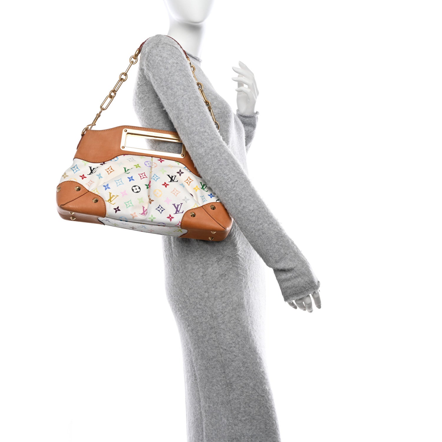 Louis Vuitton Monogram Multicolor Judy MM White 2 of 11