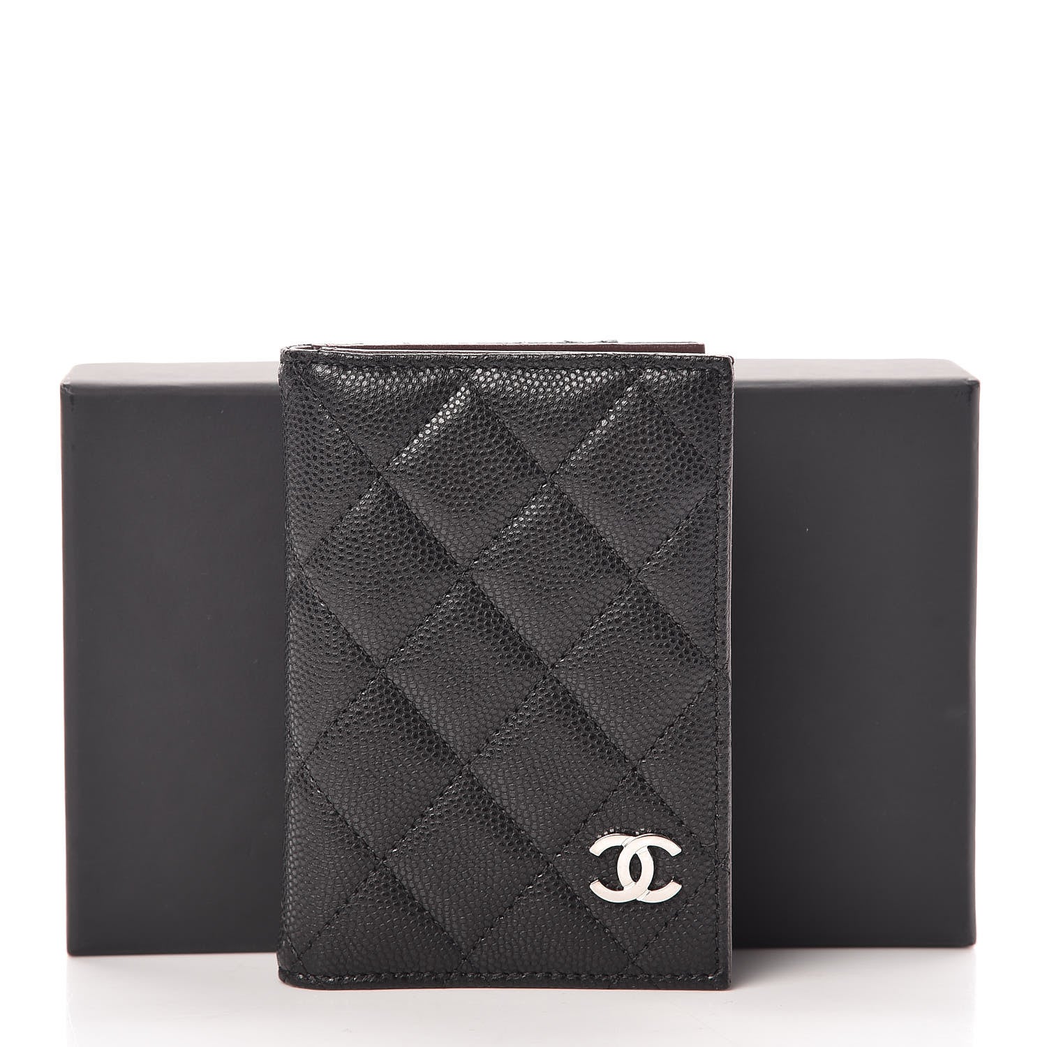 Chanel Caviar Quilted Card Holder Wallet Black 8 of 8