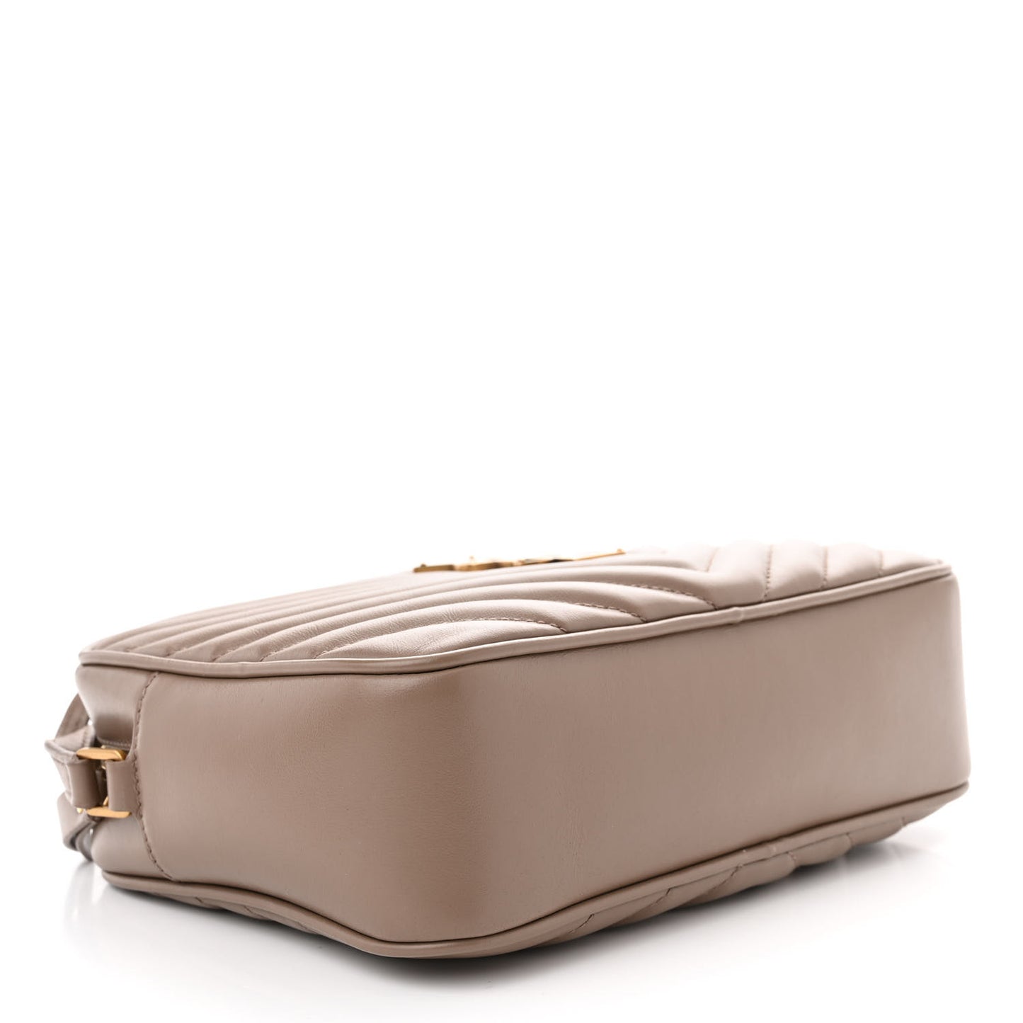 Calfskin Matelasse Monogram Lou Camera Bag Dark Latte