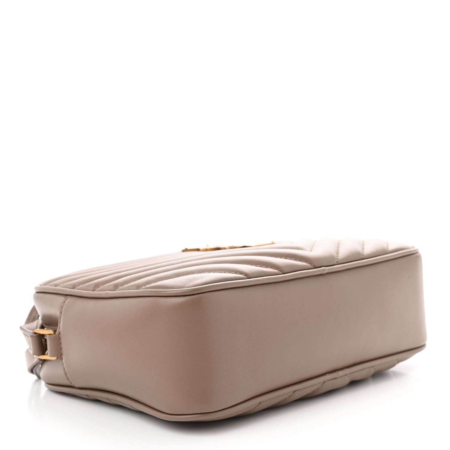 Saint Laurent Calfskin Matelasse Monogram Lou Camera Bag Dark Latte 4 of 11