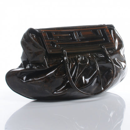 Fendi Tortoise Patent To You Convertible Clutch 3 of 9