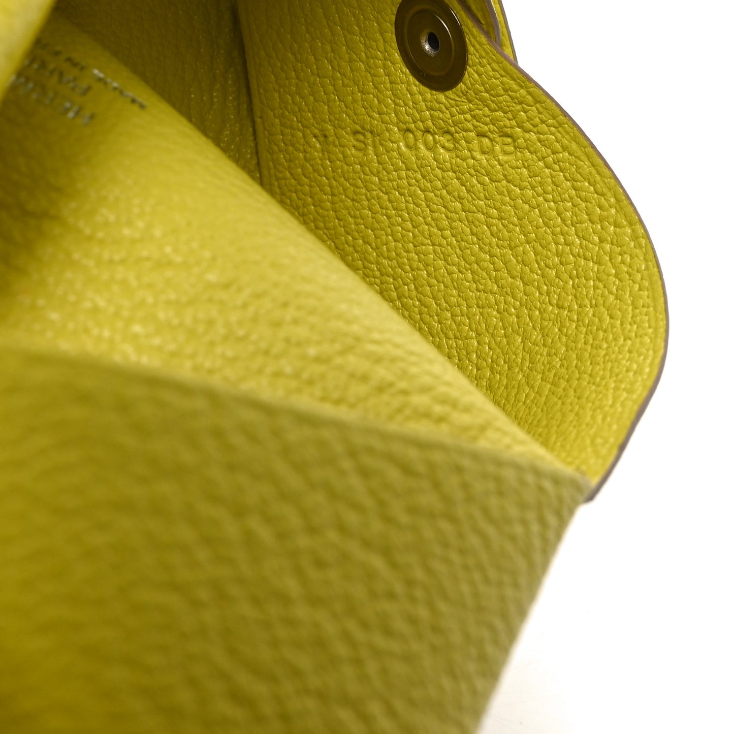 Chevre Mysore Calvi Card Case Lime