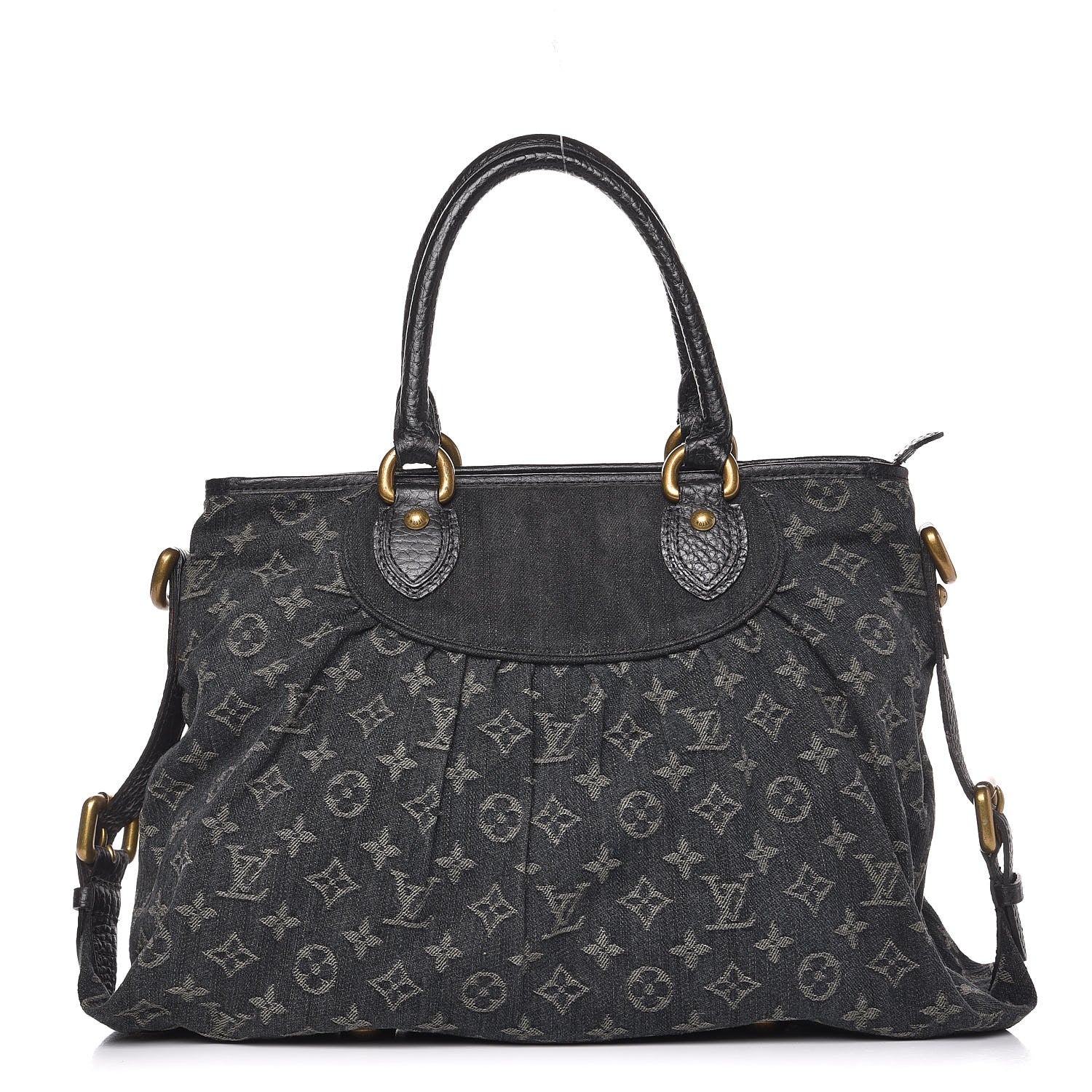 Louis Vuitton Denim Neo Cabby MM Black 1 of 10