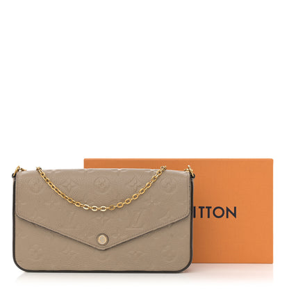 Louis Vuitton Empreinte Pochette Felicie Chain Wallet Tourterelle 14 of 14