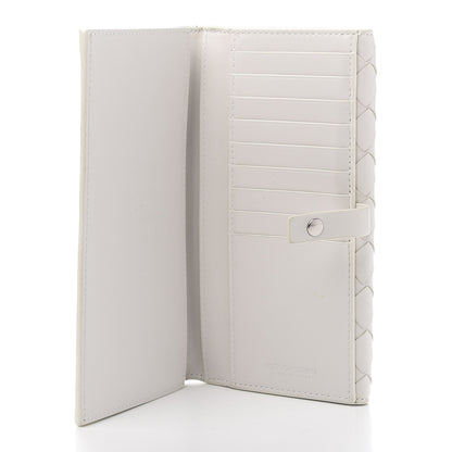Bottega Veneta Nappa Intrecciato Continental Snap Wallet White 5 of 11