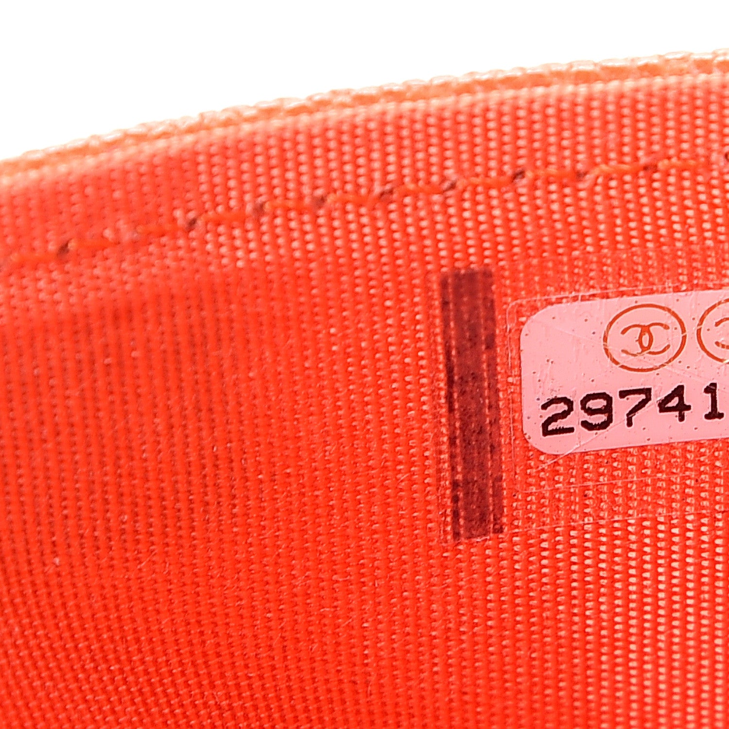 Chanel Caviar Quilted Boy Card Holder Orange 7 of 9