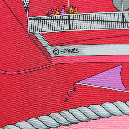 Hermes Silk Les Folies Du Ciel Scarf 90 6 of 7