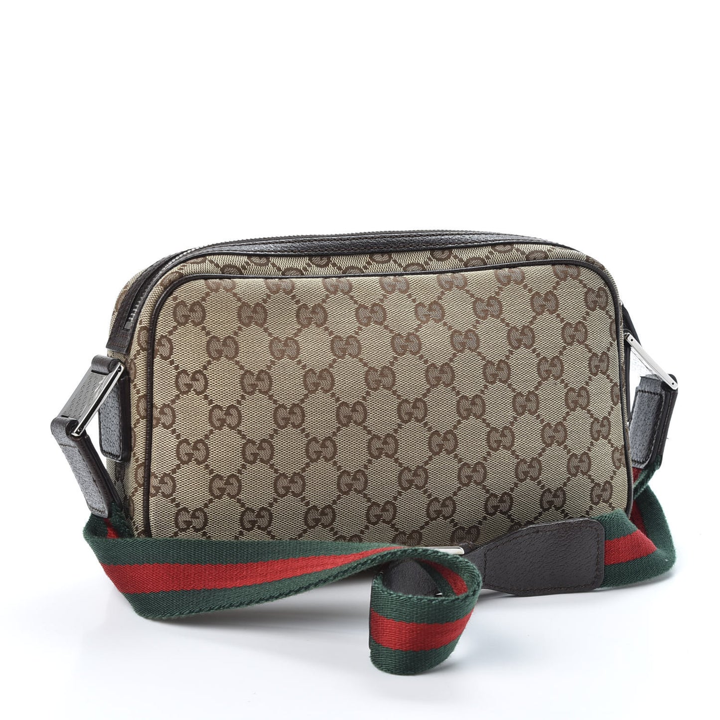 Monogram Signature Web Camera Bag Brown