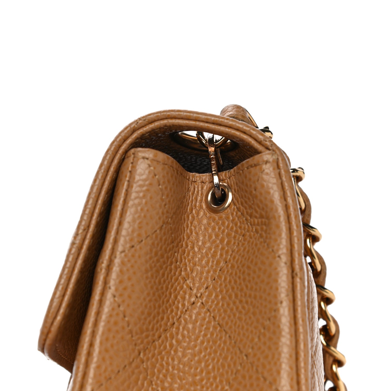 Chanel Caviar Quilted Mini Square Flap Beige 13 of 15