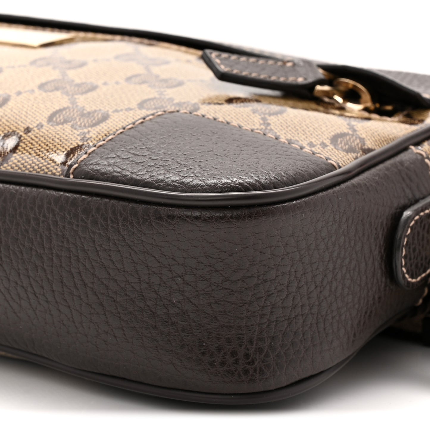 Crystal Monogram Belt Bag Brown