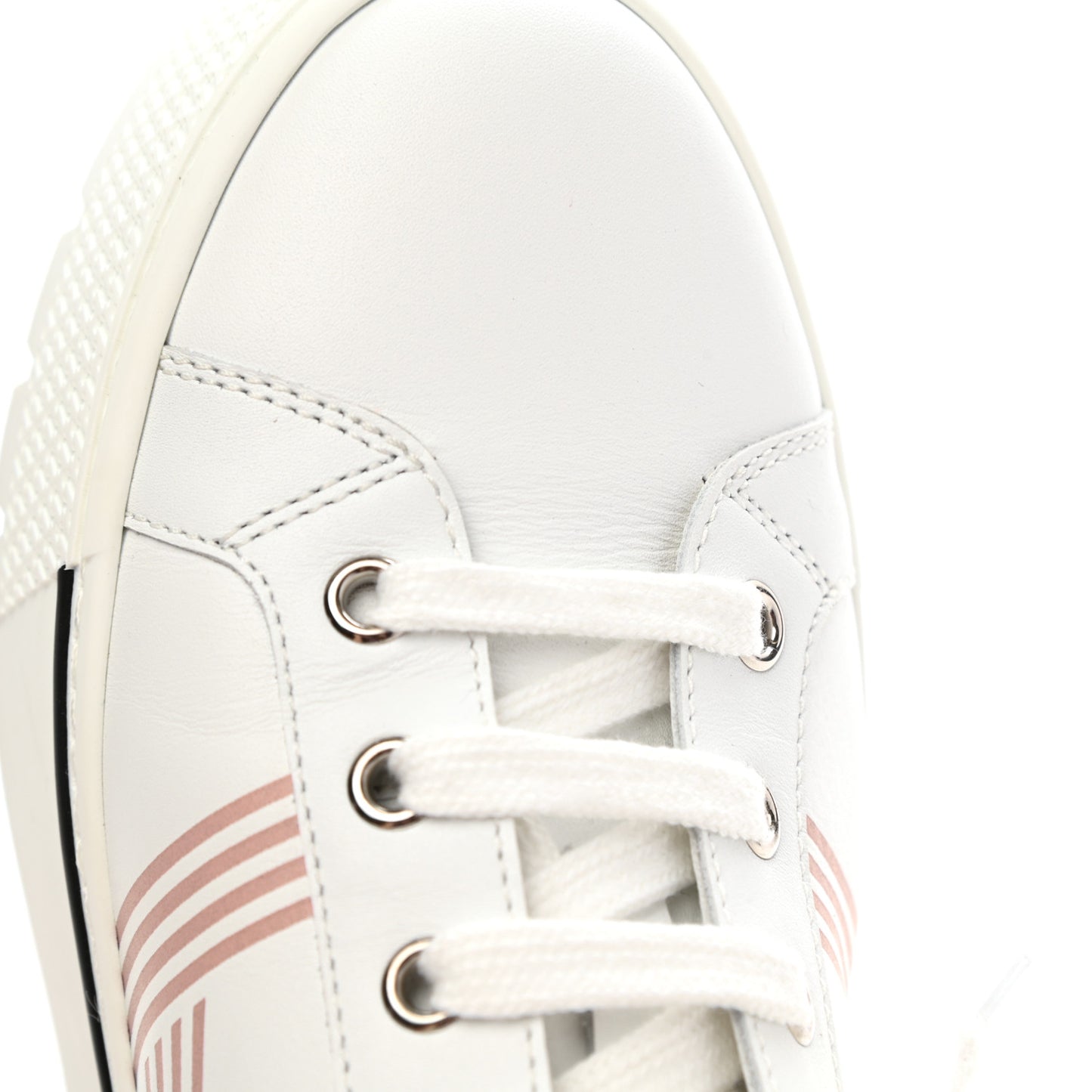 Calfskin Nappa Dare Sneakers 37 White Rose Dore