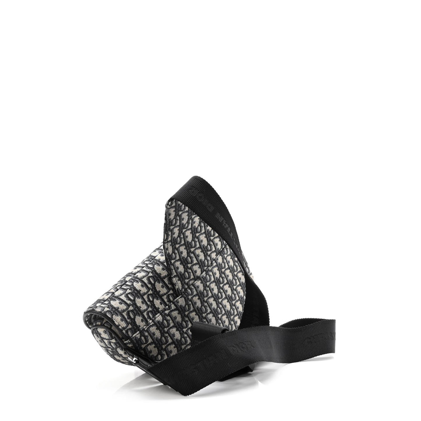 Oblique Mens Saddle Bag Black