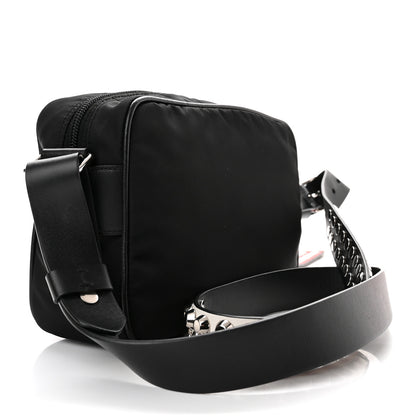 Prada Tessuto Nylon Studded New Vela Shoulder Bag Black Fuoco 3 of 10