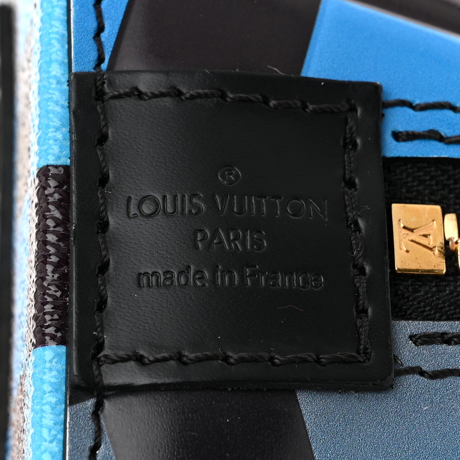 Louis Vuitton Epi Damier Race Alma BB Blue Vert 6 of 10