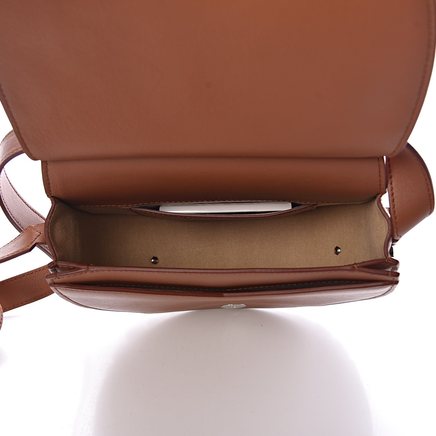 Givenchy Calfskin Mini Infinity Saddle Bag Cognac 5 of 8
