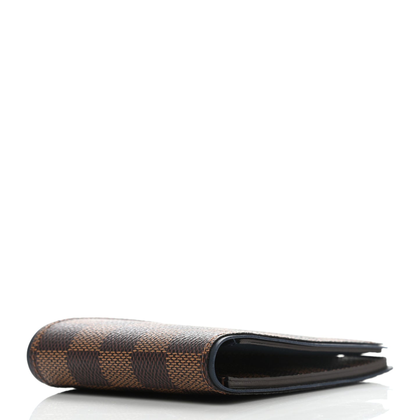 Damier Ebene Calfskin Multiple Wallet Blue