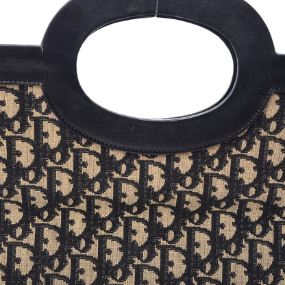 Christian Dior Monogram Fold Over Clutch Black 17 of 17