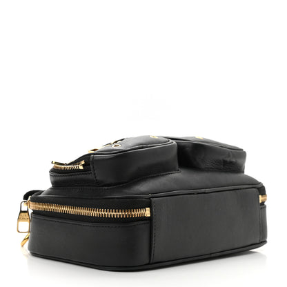 Louis Vuitton Calfskin Monogram Embossed Utility Crossbody Black 4 of 9