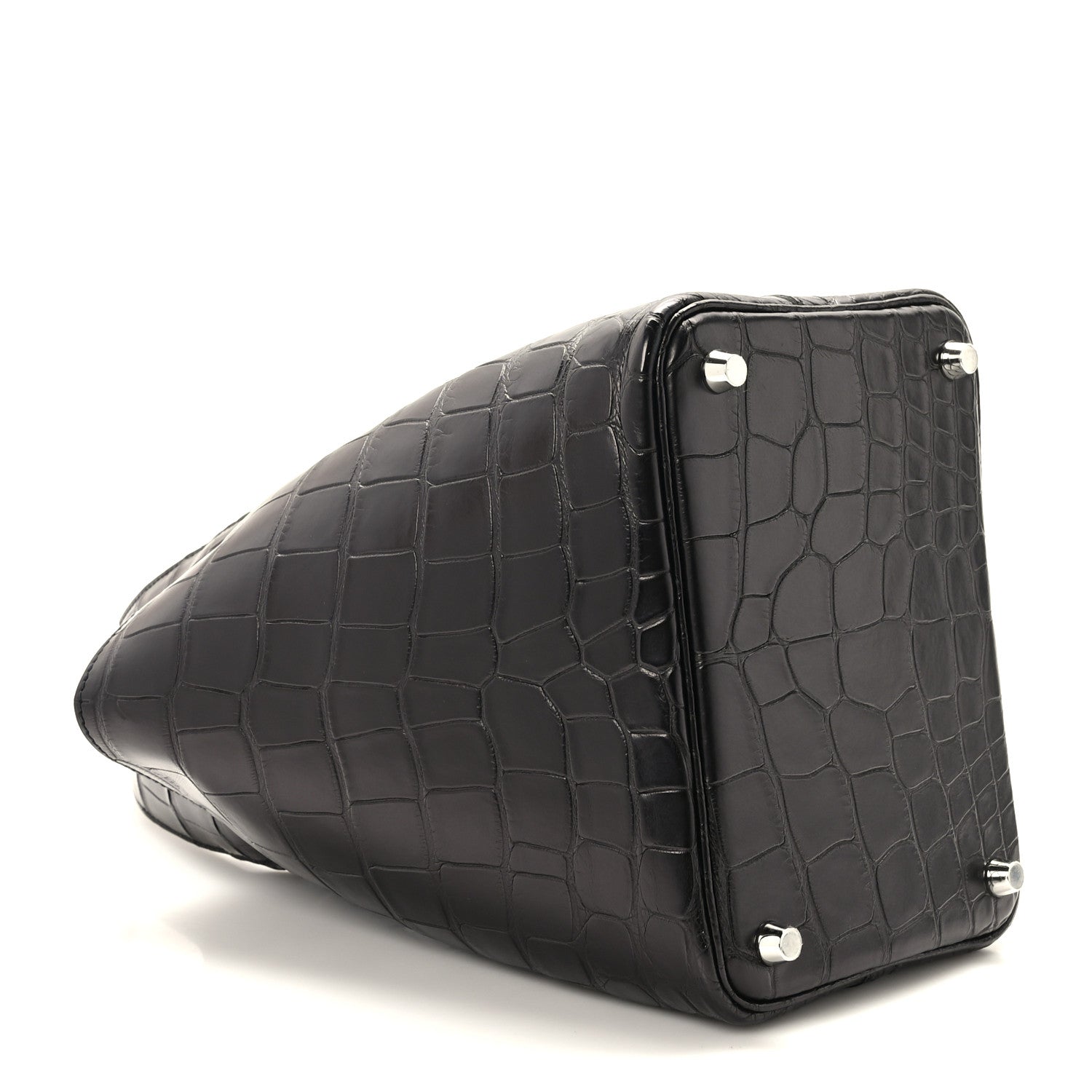 Hermes Matte Alligator Picotin Lock 18 Black 4 of 12