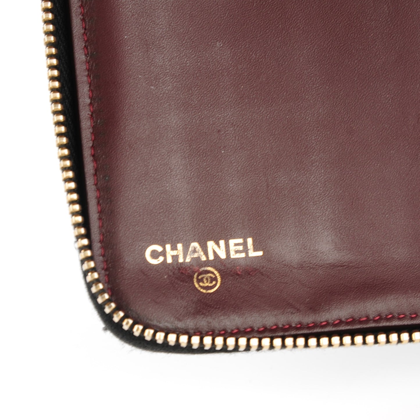 Caviar Quilted Large Zipped Wallet Black