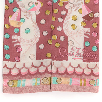 Louis Vuitton Silk Escale Bandeau Pink 3 of 5