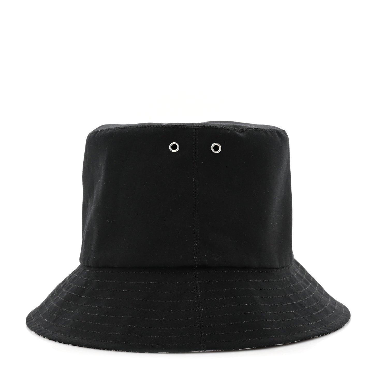 Polyester Cotton Oblique Teddy-D Brim Bucket Hat 58 Black