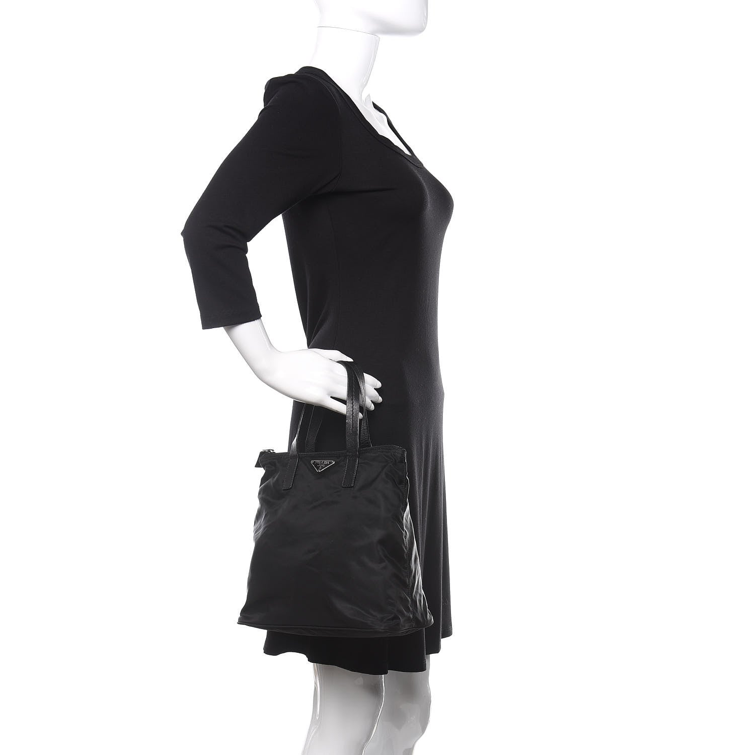 Prada Tessuto Nylon Vela Tote Black 2 of 11