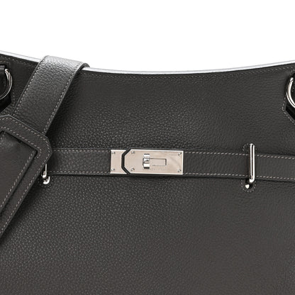 Hermes Taurillon Clemence Jypsiere 34 Graphite 7 of 10