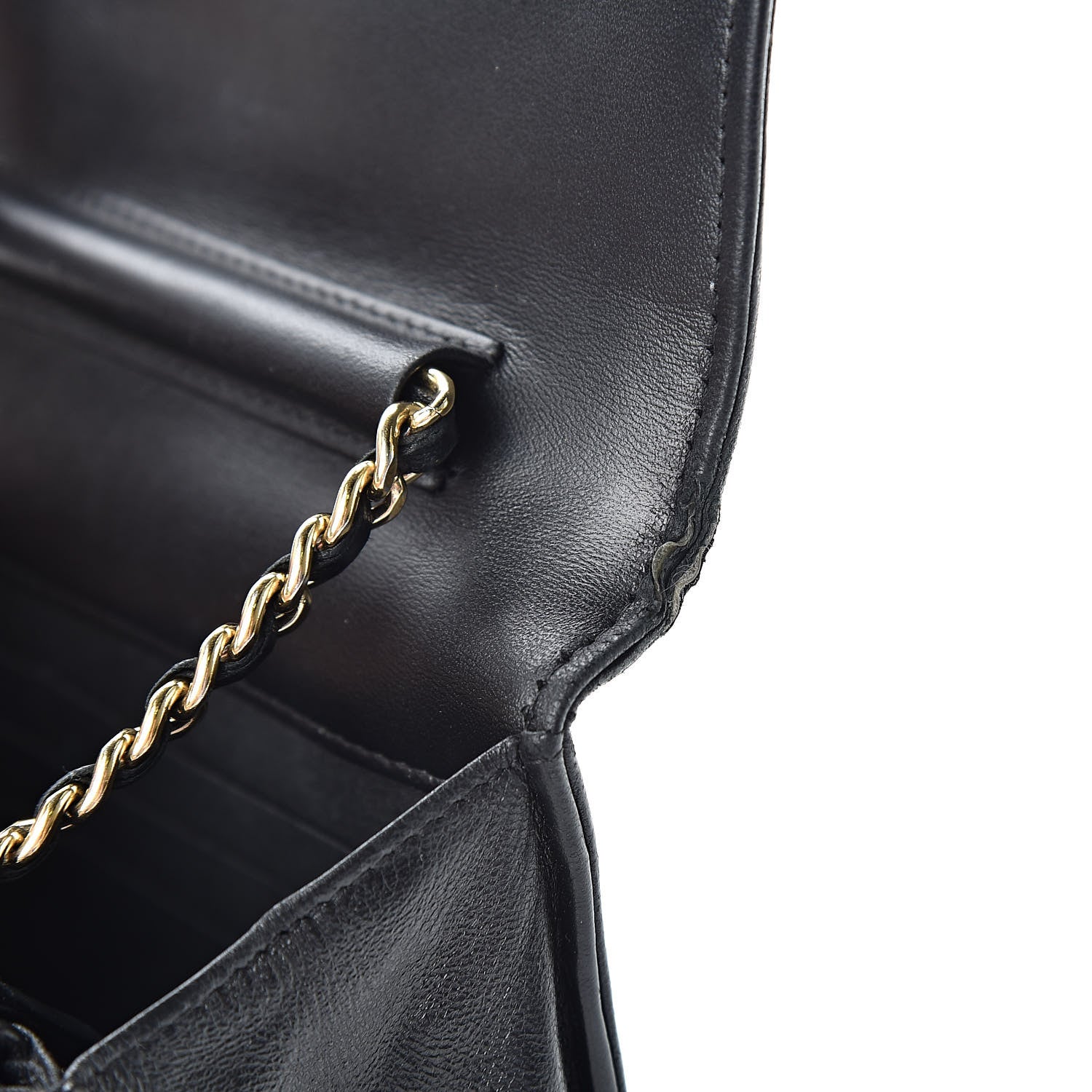Chanel Lambskin Quilted Boy Wallet On Chain WOC Black 15 of 18