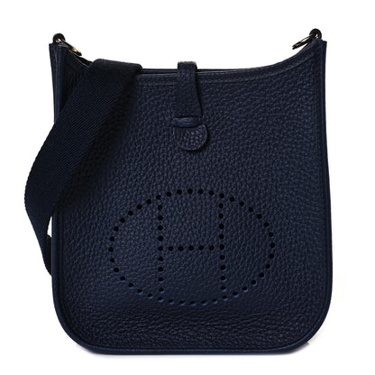 Hermes Taurillon Clemence Evelyne TPM Bleu Nuit 1 of 9