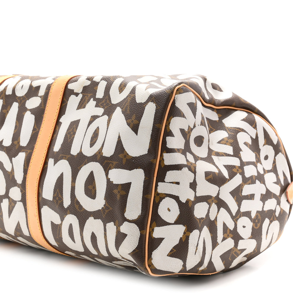 Louis Vuitton Monogram Graffiti Keepall 50 Silver 1903419 – FASHIONPHILE