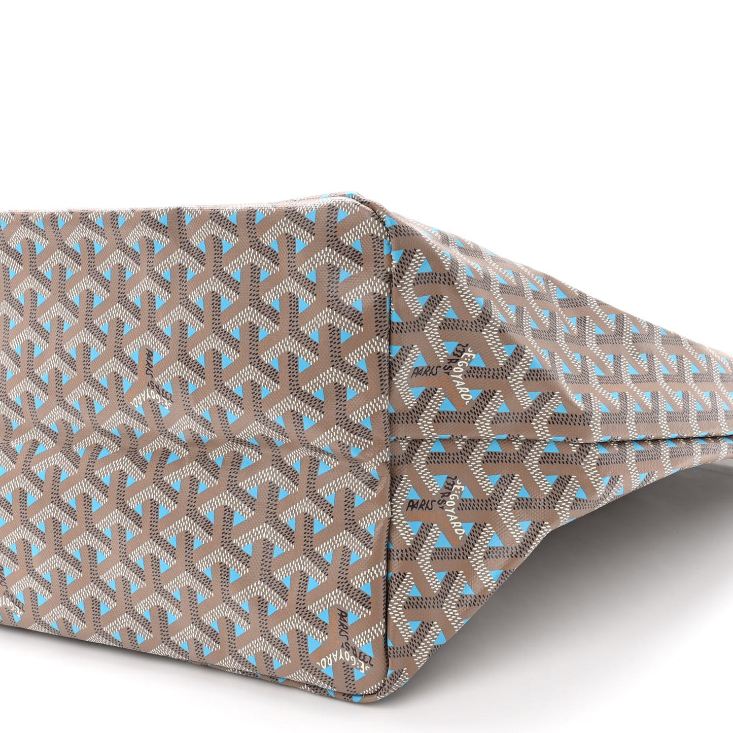 Goyardine Saint Louis Claire Voie GM Grege Turquoise