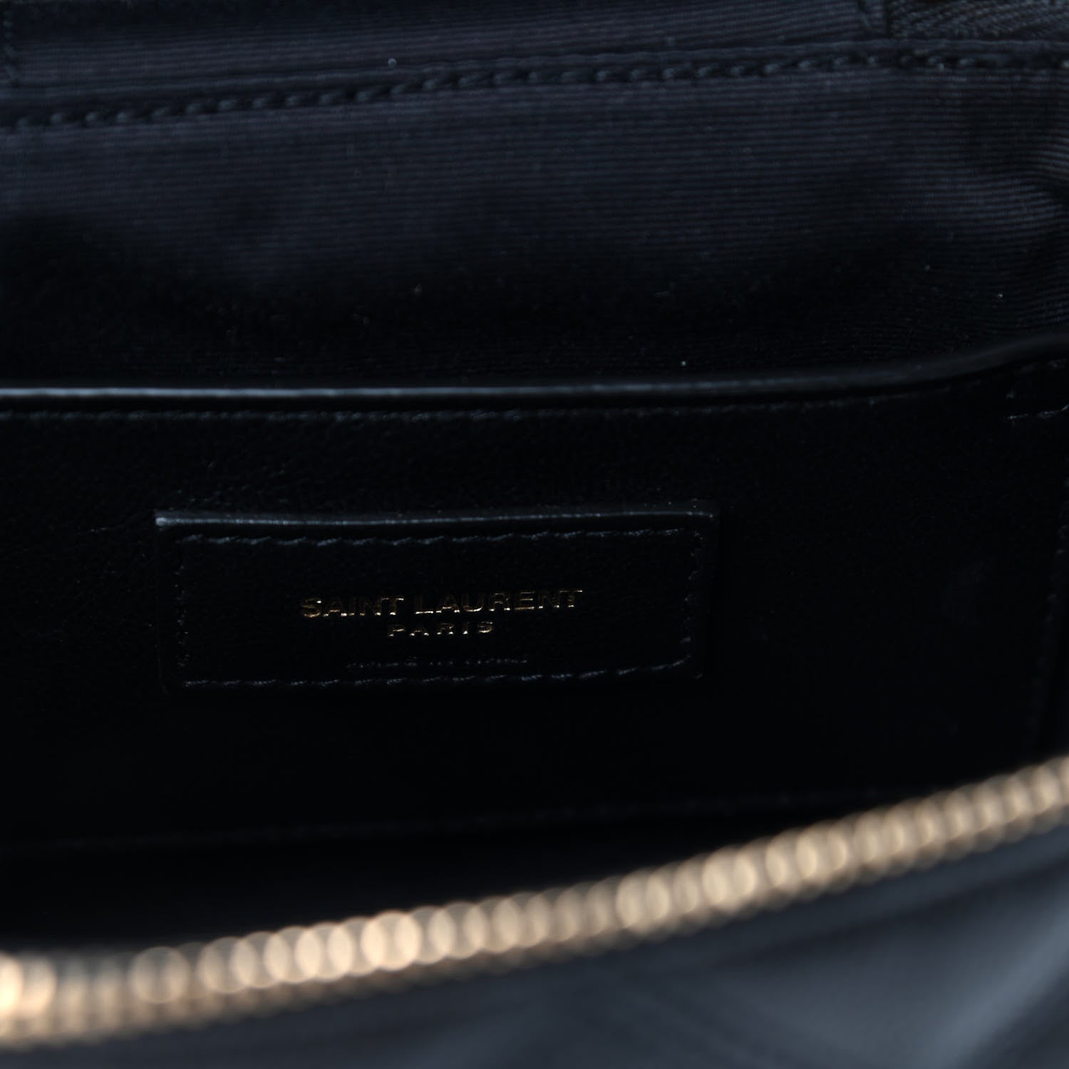 Saint Laurent Grain de Poudre Quilted 80's Vanity Bag Black 6 of 9