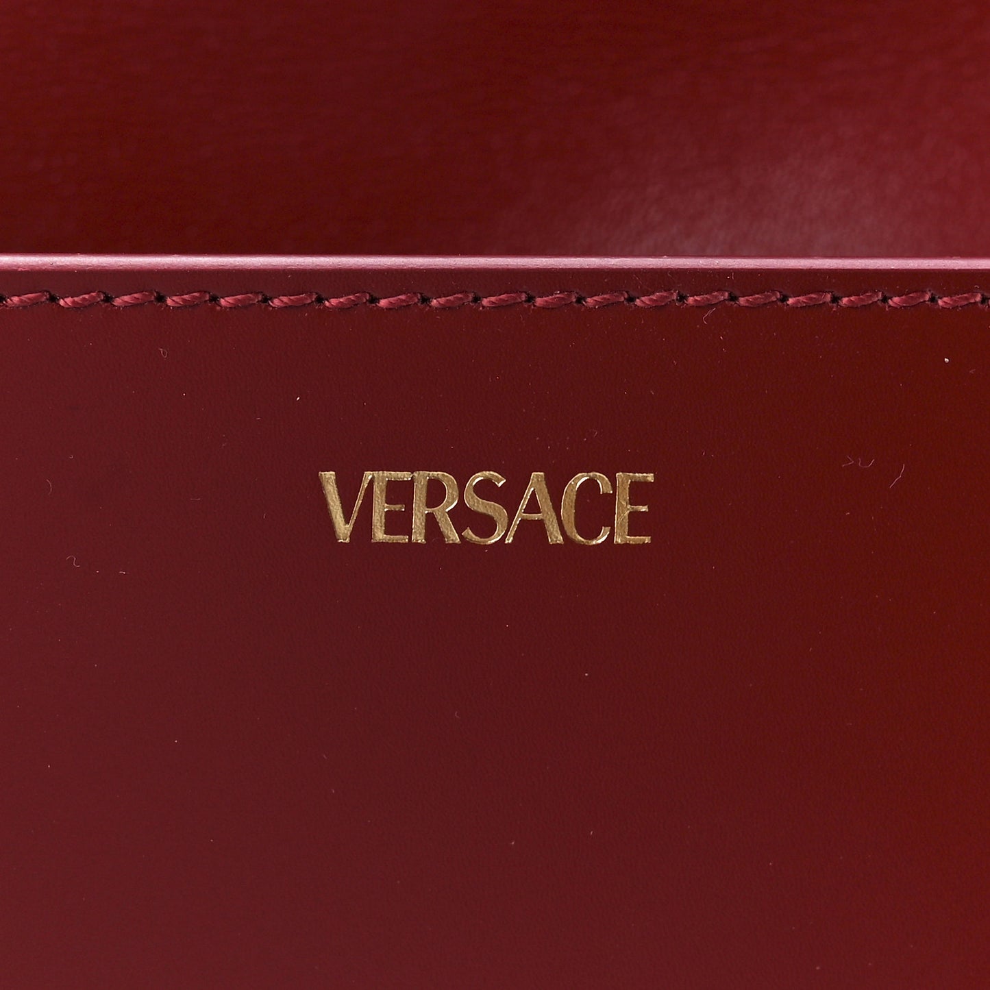 Calfskin Large Greca Goddess Clutch Red