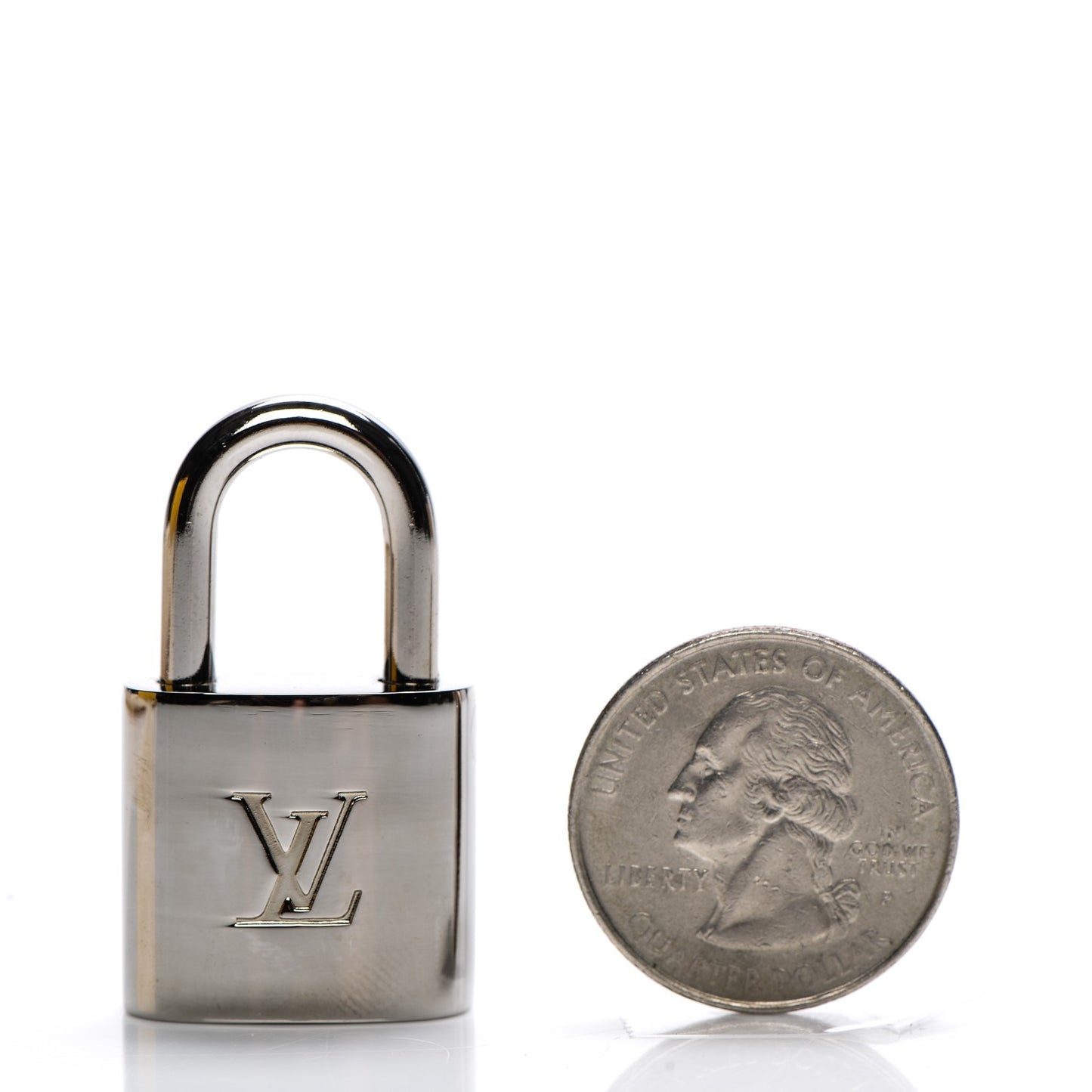 Polished Silver Lock and Key Set