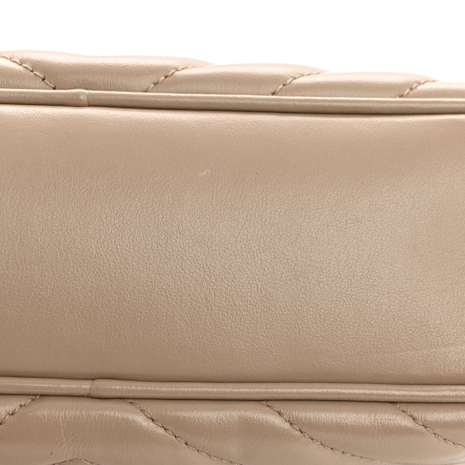 Saint Laurent Calfskin Matelasse Monogram Lou Camera Bag Dark Beige 12 of 12