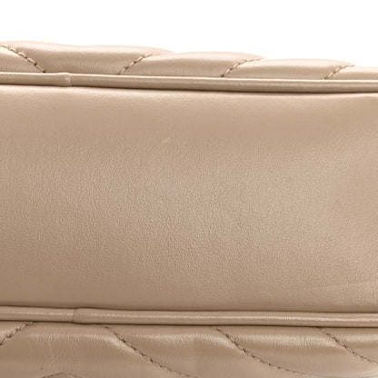 Saint Laurent Calfskin Matelasse Monogram Lou Camera Bag Dark Beige 12 of 12