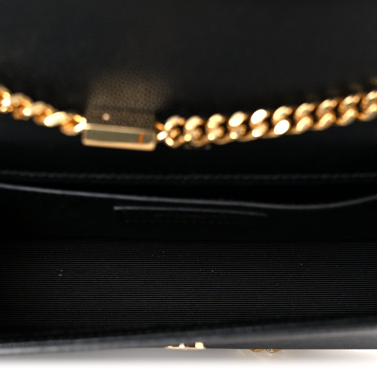 Saint Laurent Grain De Poudre Small Monogram Kate Satchel Black 5 of 11
