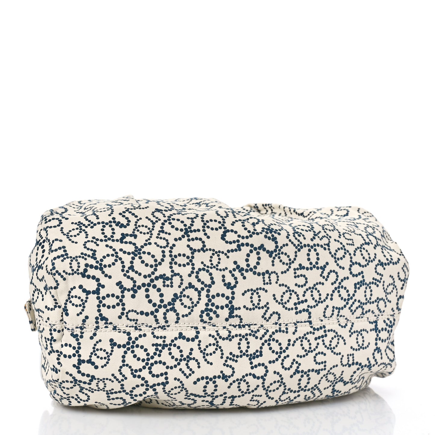 Canvas Logo CC Bowler Bag Ivory Black