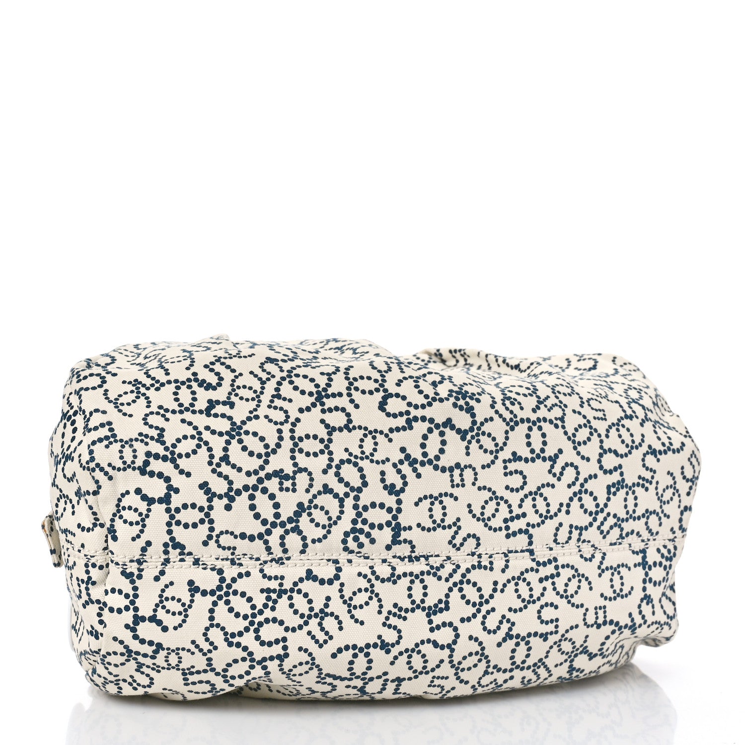 Chanel Canvas Logo CC Bowler Bag Ivory Black 4 of 11