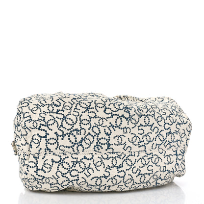Chanel Canvas Logo CC Bowler Bag Ivory Black 4 of 11