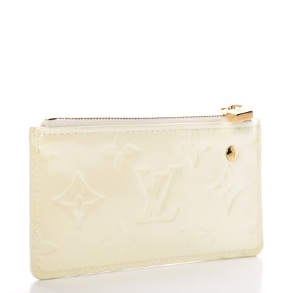 Louis Vuitton Vernis Key Pouch Perle 3 of 9