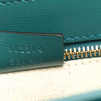 Gucci Azalea Calfskin Horsebit 1955 Shoulder Bag Imperial Blue Pavone 7 of 11