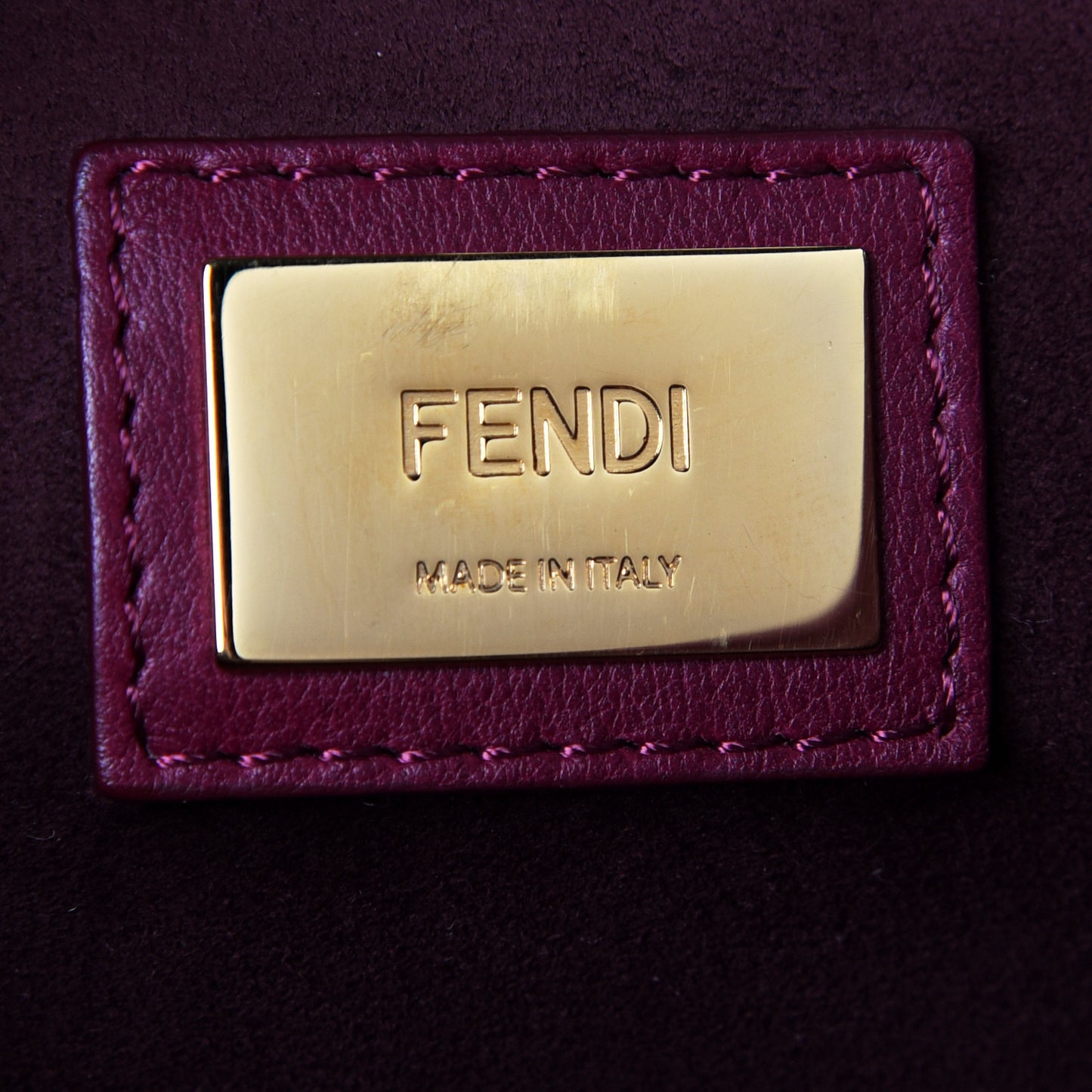 Vitello Dolce Marmol Large Peekaboo Iconic Satchel Bordeaux Graphite