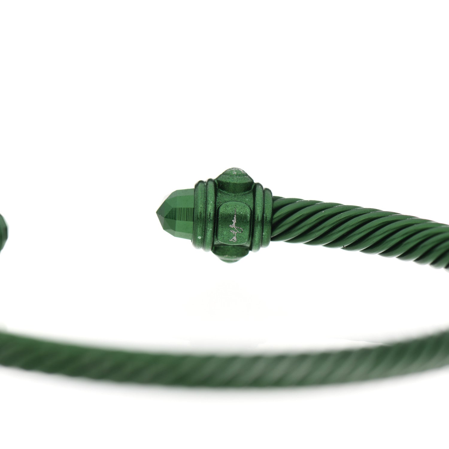 David Yurman Aluminum 5mm Renaissance Bracelet Green 3 of 8