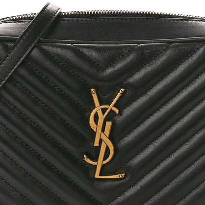 Saint Laurent Calfskin Matelasse Monogram Lou Camera Bag Black 8 of 10