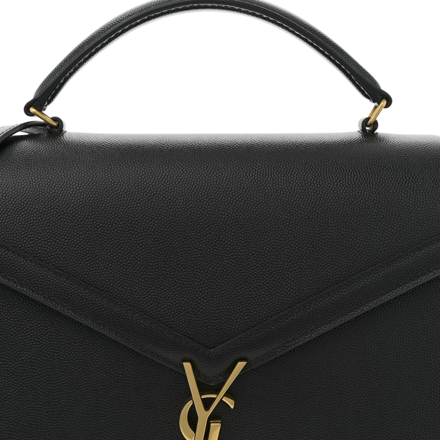 Grain de Poudre Medium Classic Monogram Cassandra Top Handle Black Rouge Legion