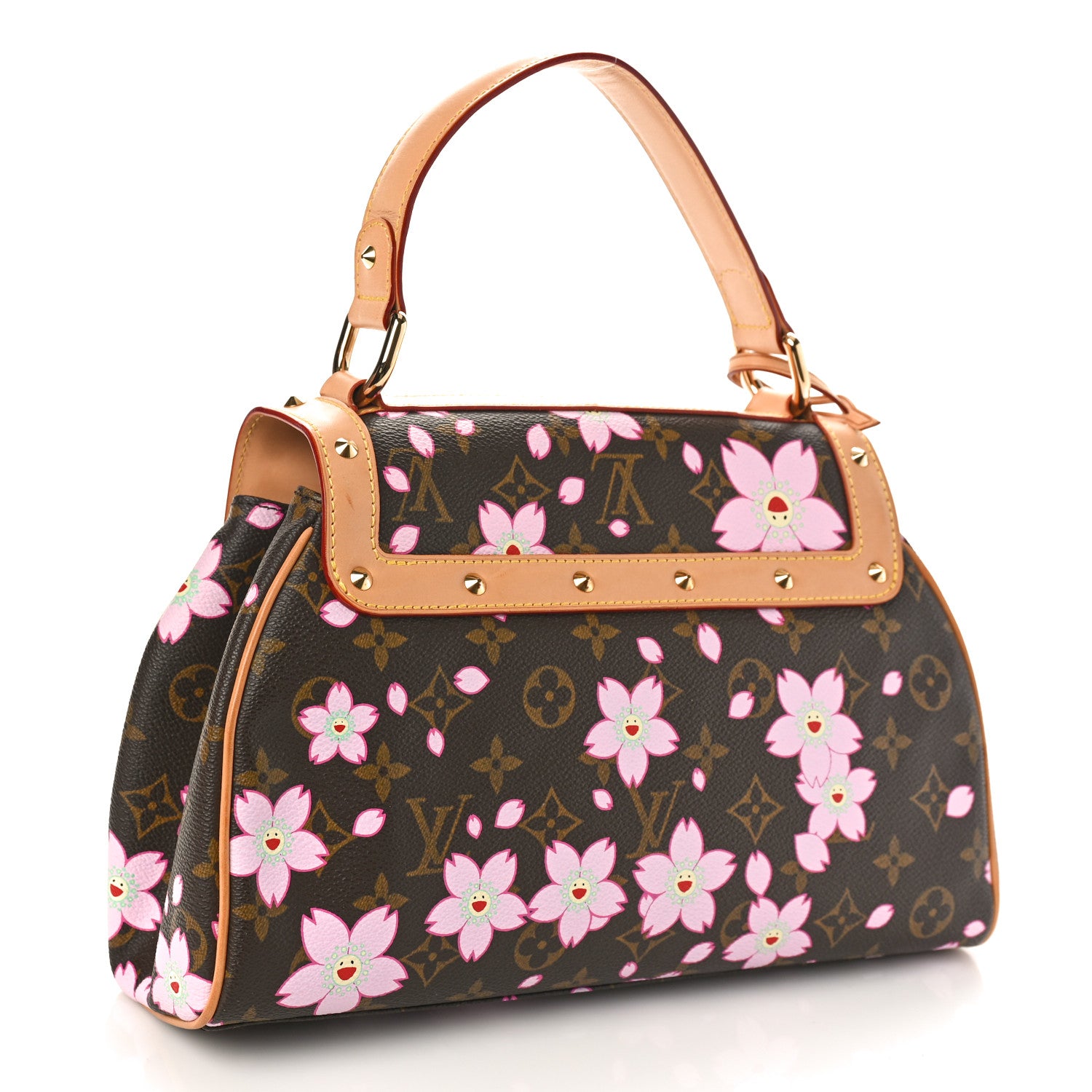 Louis Vuitton Monogram Cherry Blossom Sac Retro Bag Brown 2 of 8