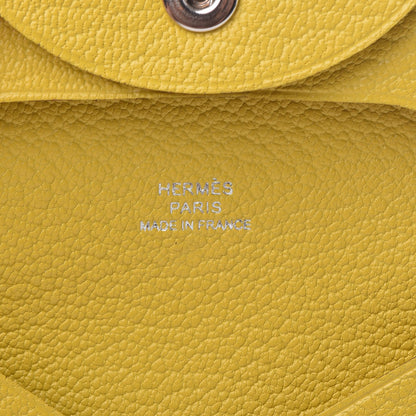 Hermes Chevre Mysore Bastia Coin Purse Jaune de Naples 6 of 8