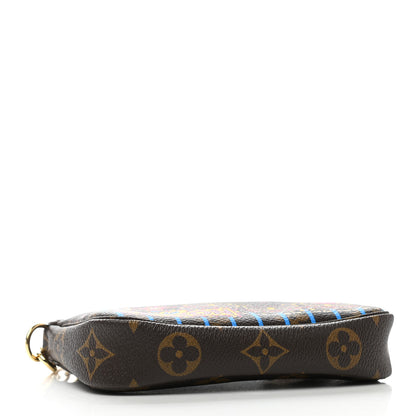 Louis Vuitton Monogram 2020 Christmas Animation Roller Coaster Mini Pochette Accessories Pivoine 4 of 7